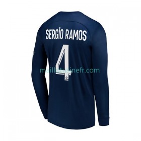 Maillot de Foot Paris Saint-Germain Sergio Ramos 4 Domicile 2022-23 Manches Longues
